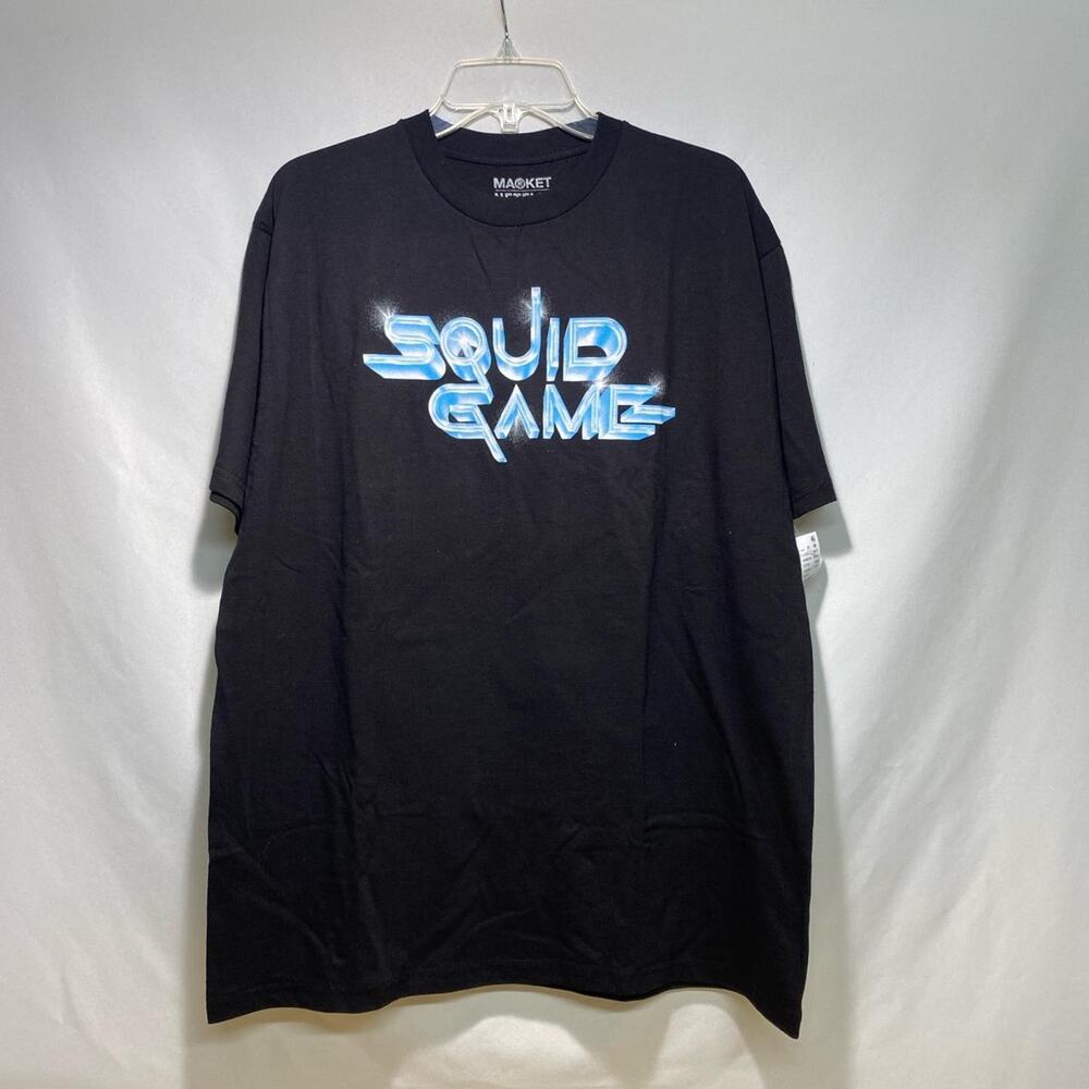 Black squid game graphic tee new with tags size medium